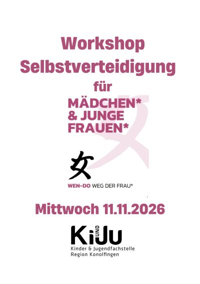 Wen-Do Workshop zur Selbstverteidigung - Kinder- und Jugendfachstelle Region Konolfingen