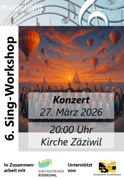 Konzert 6. Sing-Workshop - Chor Musiclight