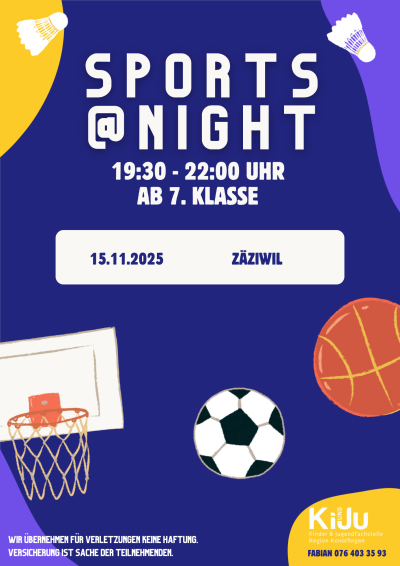Sports@night - Kinder- und Jugendfachstelle Region Konolfingen