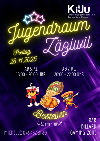 Jugendraum - Kinder- und Jugendfachstelle Region Konolfingen Jugendraum - Kinder- und Jugendfachstelle Region Konolfingen