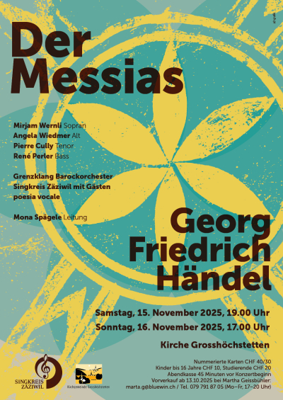 Konzert DER MESSIAS von G. F. Händel