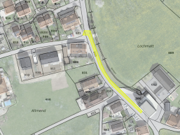 Bauarbeiten Lochmattstrasse - neue Kabelschutzrohre