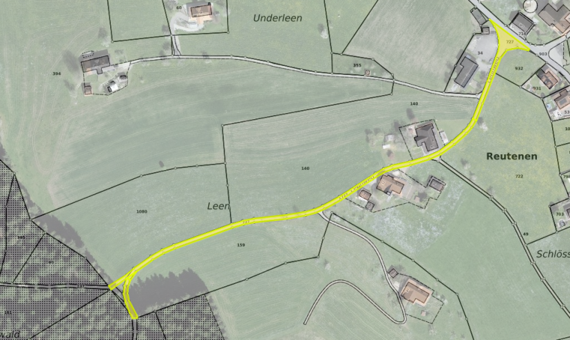 Sanierung Lehnweg - Projektperimeter 