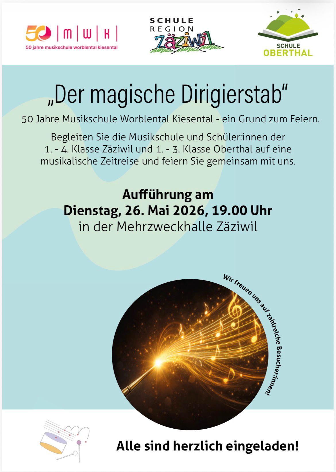 Flyer "Der magische Dirigierstab"