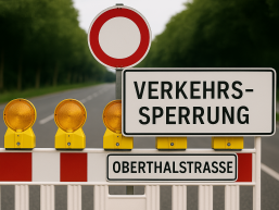 Verkehrssperrung Oberthalstrasse