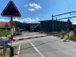 Sperrung Bahnübergang Thunstrasse